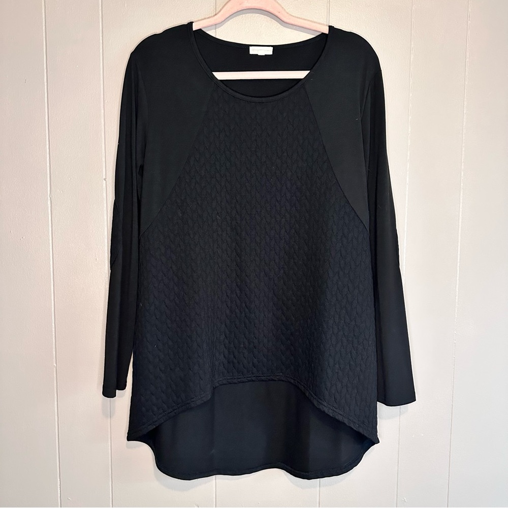 Occasionally Made Women’s Long Sleeve Top in Black Size Medium